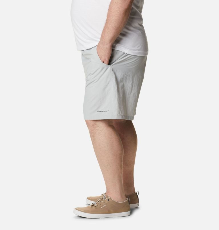 Men's Columbia PFG Backcast III Water Shorts Light Grey | Plus Size CA-E1C0A